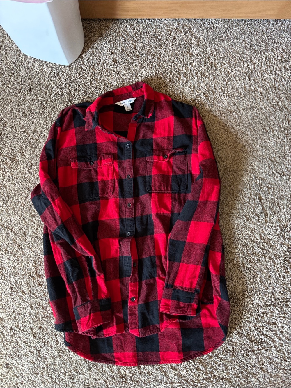 Old Navy Red & Black Buffalo Plaid Button-Up Shirt